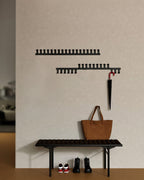 metal wall hanger with hooks