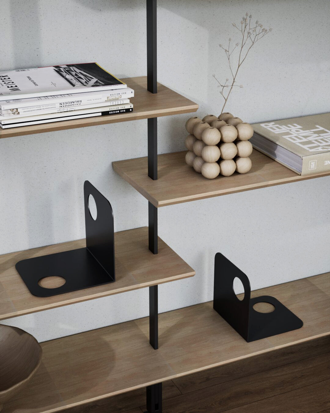 Bookend 1520 | Metal Bookend Set of 2 | L Shape – Zero Studio